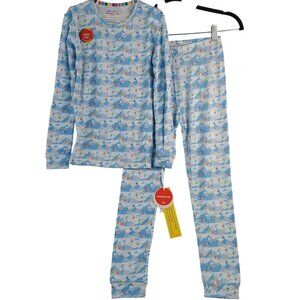 Magnetic Me Kids Blue Après Chic Modal Pajama Set - Size 8Y